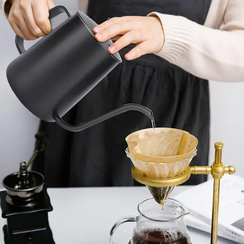 Tea And Coffee Kettle - 350/600ML Czajnik kroplowy ze stali nierdzewnej