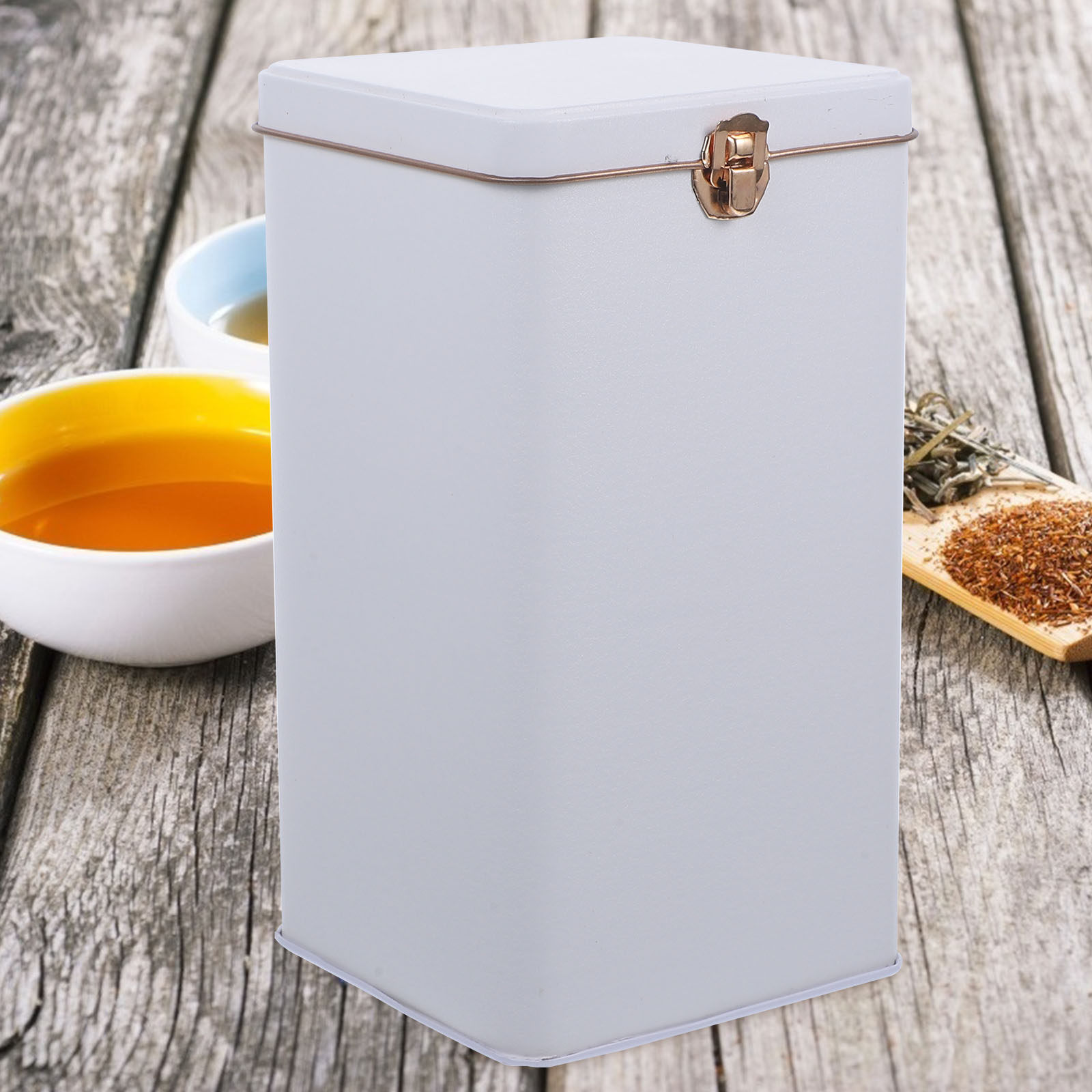 Coffee Tea Bean Leaf - Solidny metalowy słoik do przechowywania liści