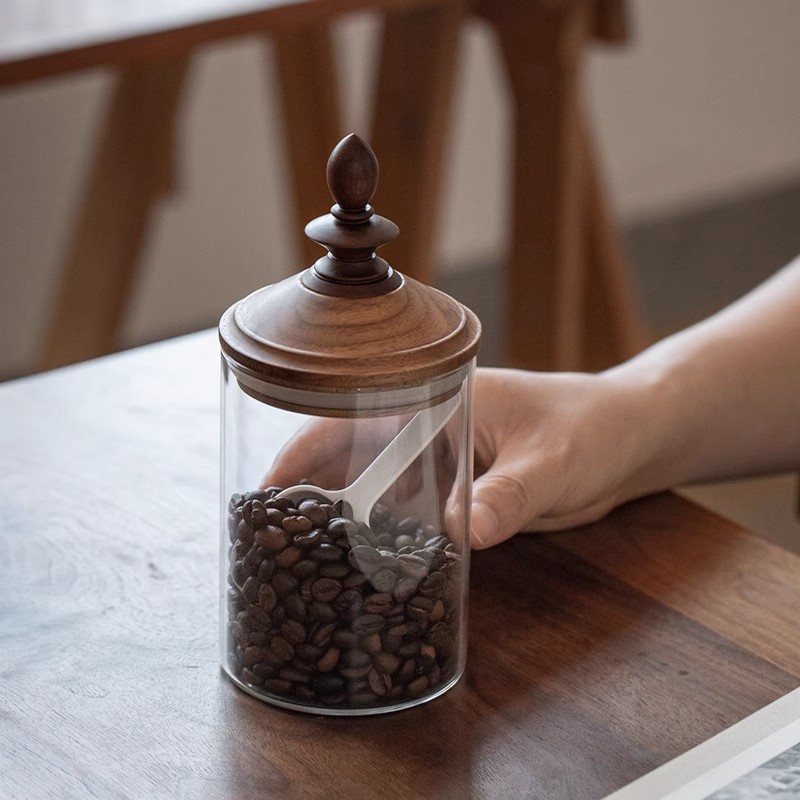 Coffee Tea Bean Leaf - Słoik na ziarna kawy do użytku