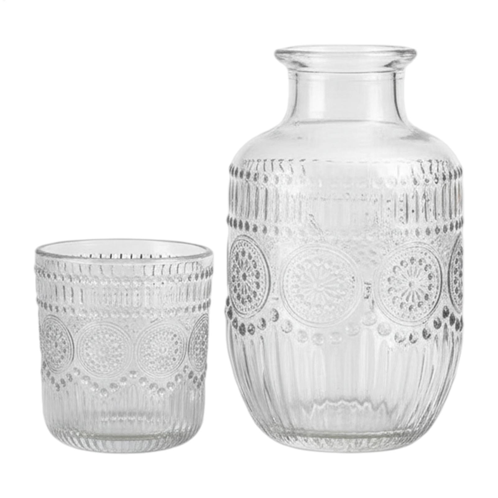 Coffee Tea Sugar Canister Set - Zestaw: karafka 550 ml, szklanka i