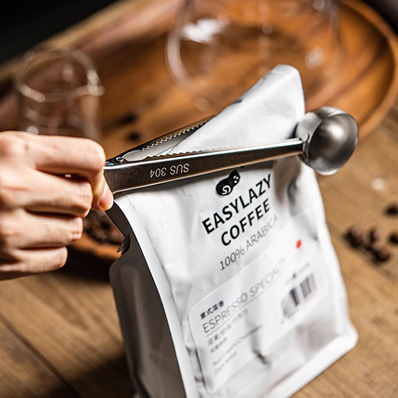 Coffee Tea Bean Leaf - Nowa łyżeczka do kawy ze stali