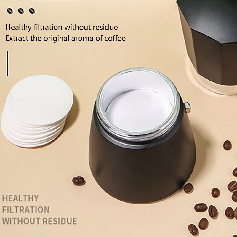 Coffee Dripper V60 - 100Pcs Okrągły papierowy filtr do kawy