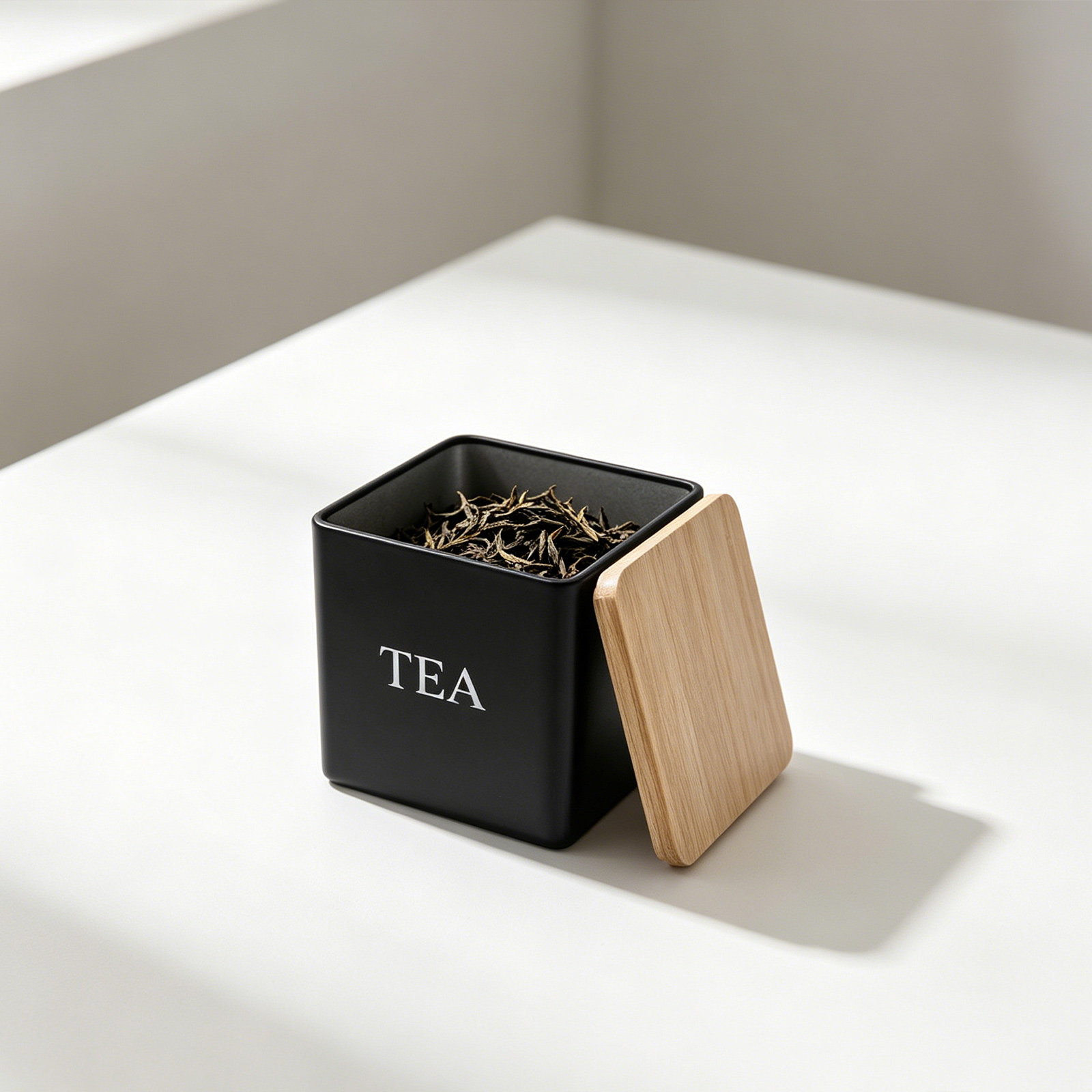 Coffee Tea Sugar Canister Set - 3-częściowy metalowy zestaw pojemników na herbatę,