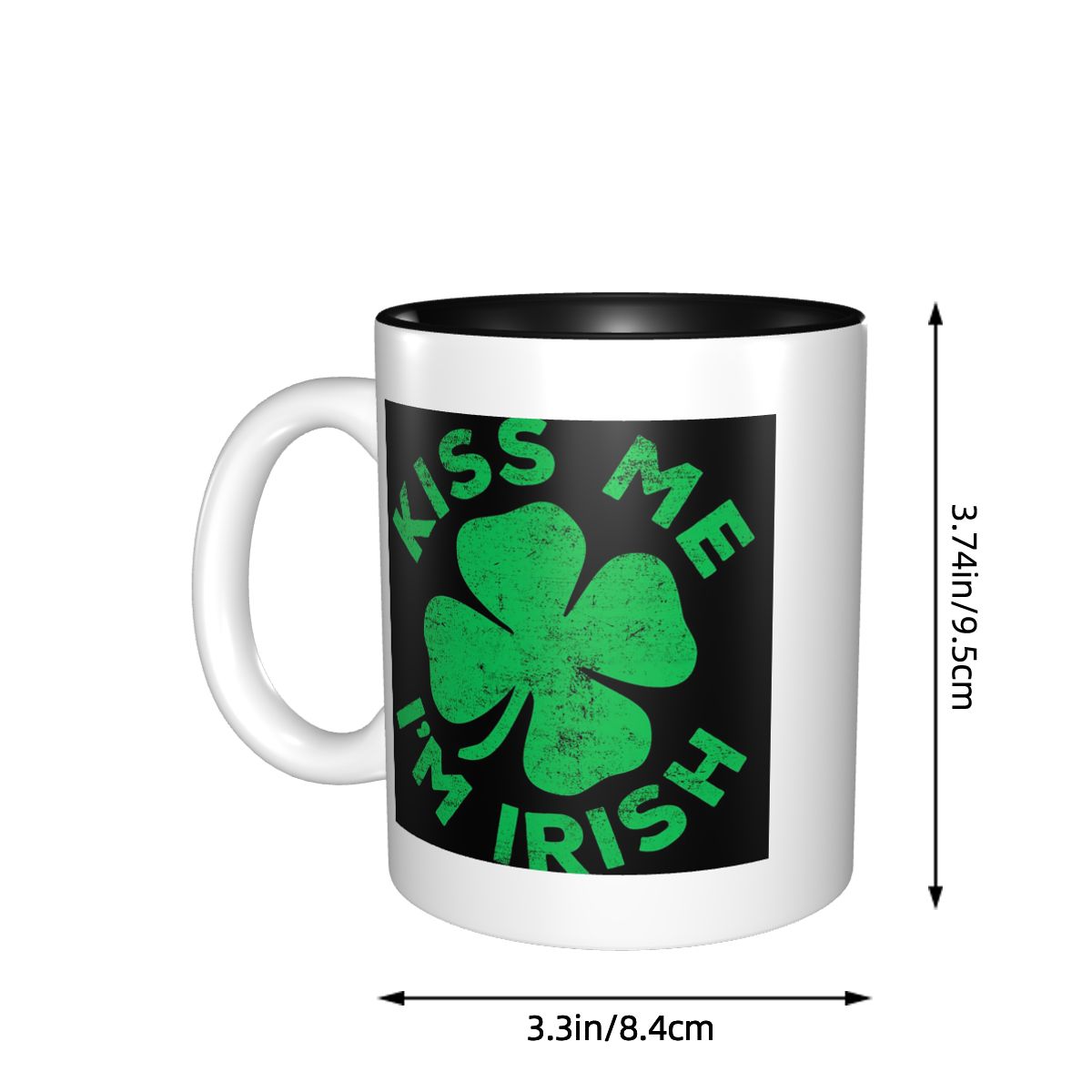 Kiss Me I'm Irish Mug Śmieszne – Coffee Tea And Me recenzja i cena