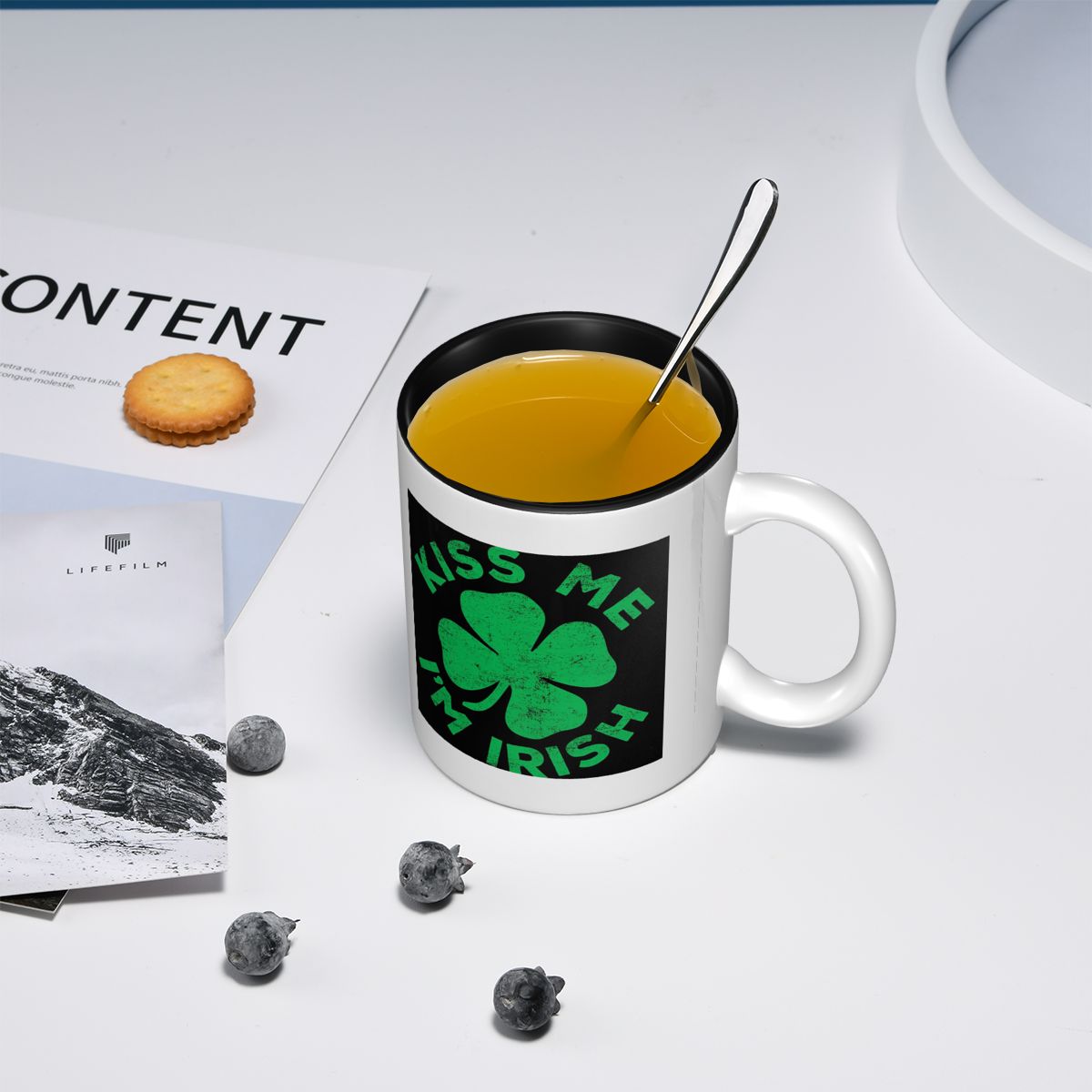 Kiss Me I'm Irish Mug Śmieszne – Coffee Tea And Me recenzja i cena