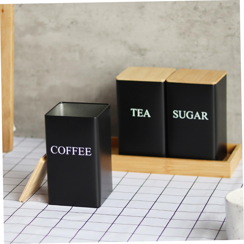 Zestaw 3 pojemników na herbatę – Coffee Tea Sugar Canister Set recenzja i cena