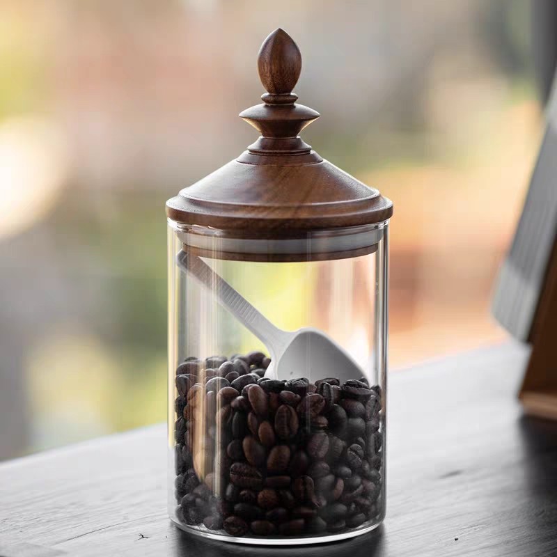 Słoik na ziarna kawy do użytku – Coffee Tea Bean Leaf recenzja i cena