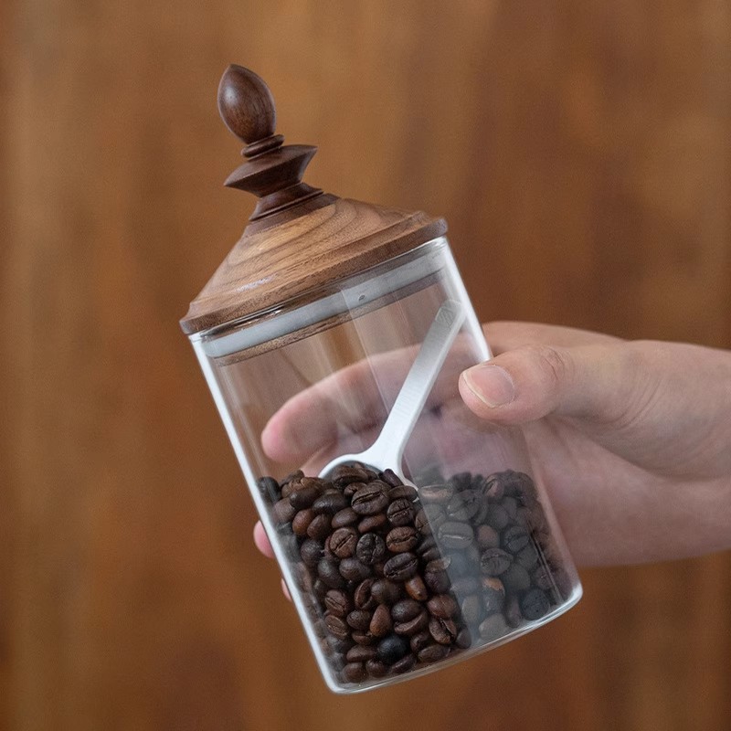 Słoik na ziarna kawy do użytku – Coffee Tea Bean Leaf recenzja i cena