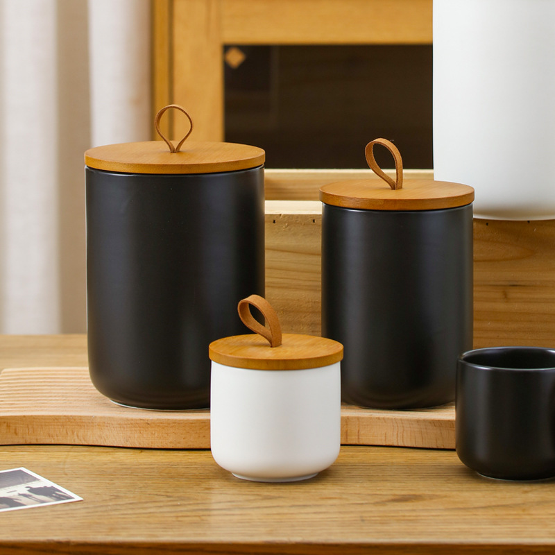 Nordyczny ceramiczny pojemnik  – Coffee Tea Sugar Canister Set recenzja i cena