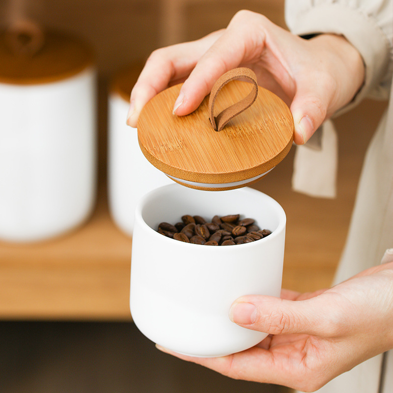 Nordyczny ceramiczny pojemnik  – Coffee Tea Sugar Canister Set recenzja i cena
