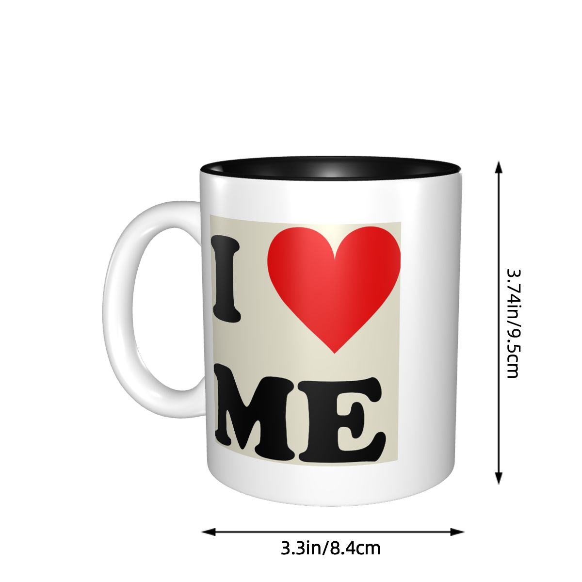 Kubek I Love Me Heart Śmieszny – Coffee Tea And Me recenzja i cena