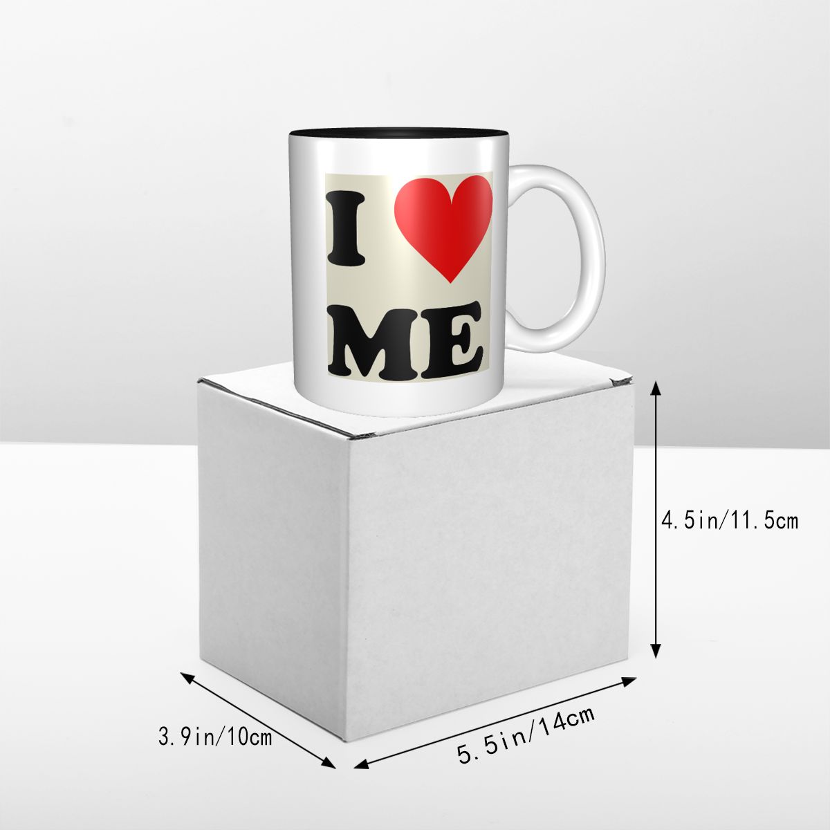 Kubek I Love Me Heart Śmieszny – Coffee Tea And Me recenzja i cena