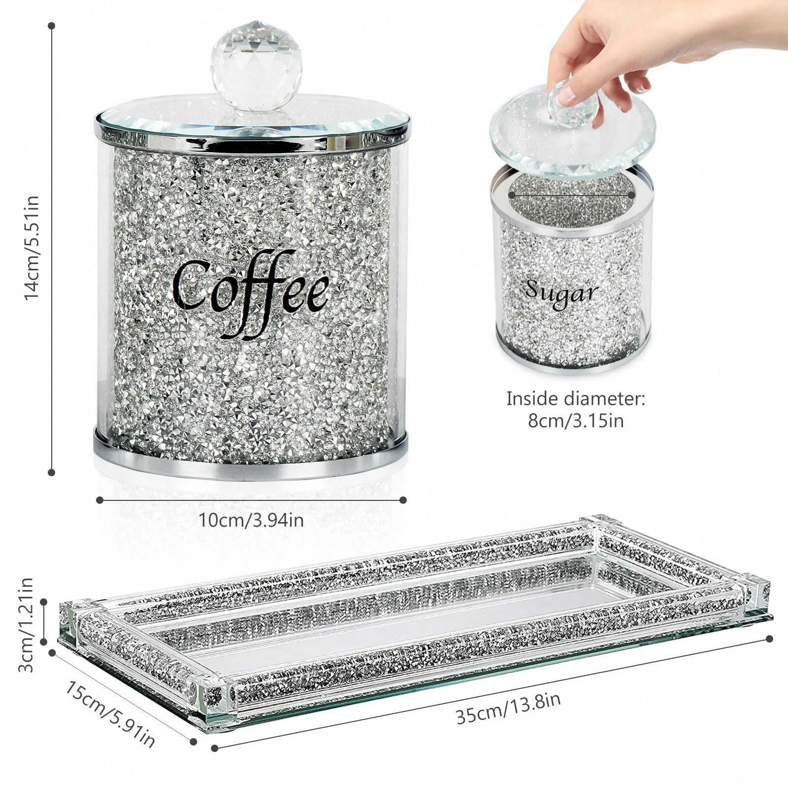 Zestaw Pojemników na Kawę, Cuk – Coffee Tea Sugar Canister Set recenzja i cena