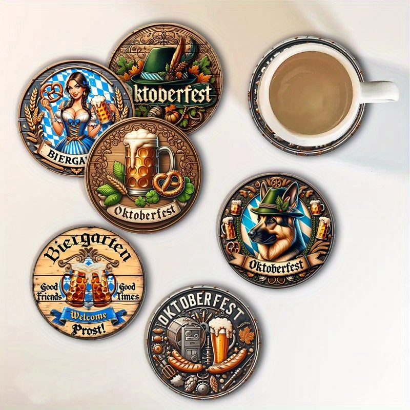 6 szt. 10 cm Drewniane Podkład – Coffee Y Tea recenzja i cena
