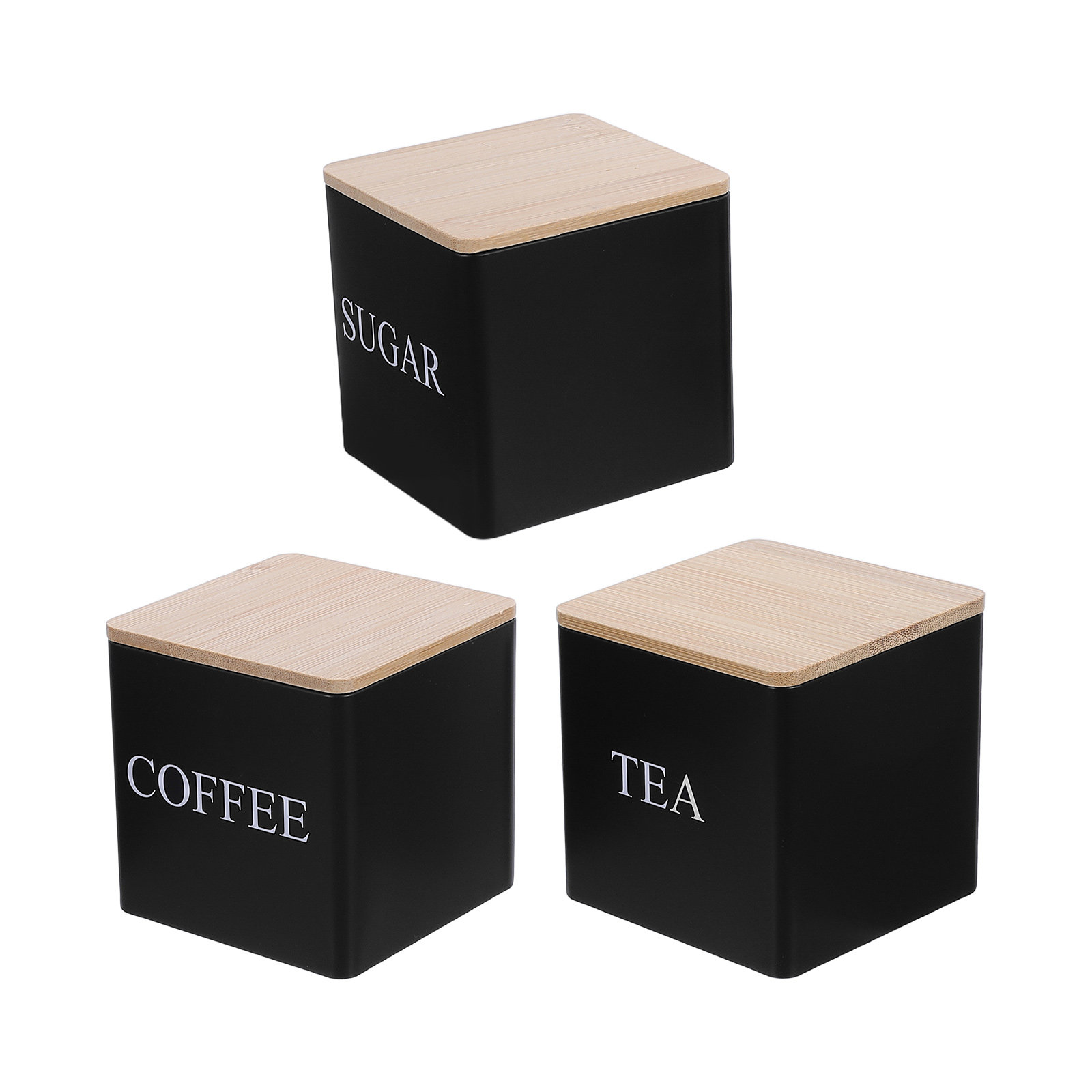 3-częściowy metalowy zestaw po – Coffee Tea Sugar Canister Set recenzja i cena