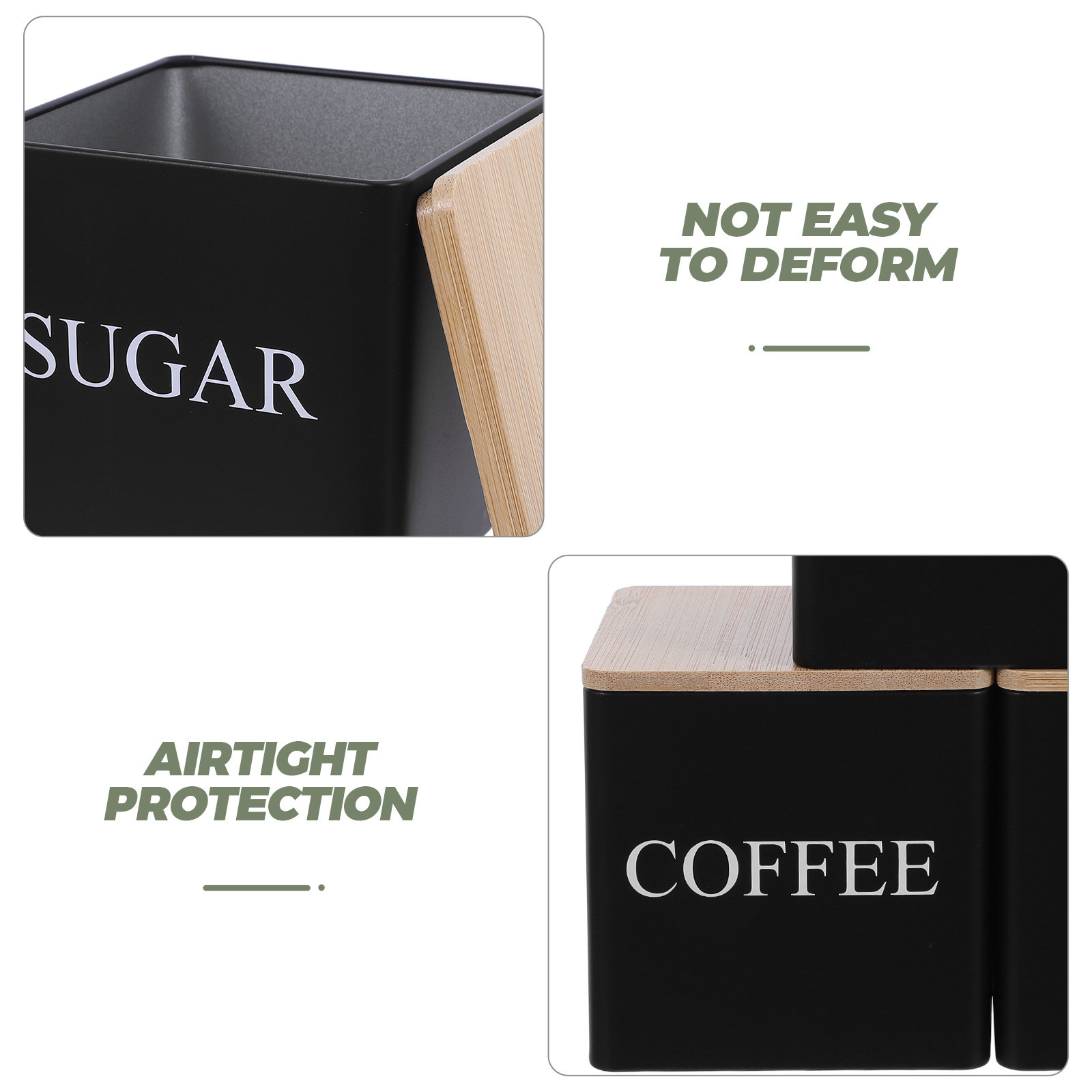 3-częściowy metalowy zestaw po – Coffee Tea Sugar Canister Set recenzja i cena